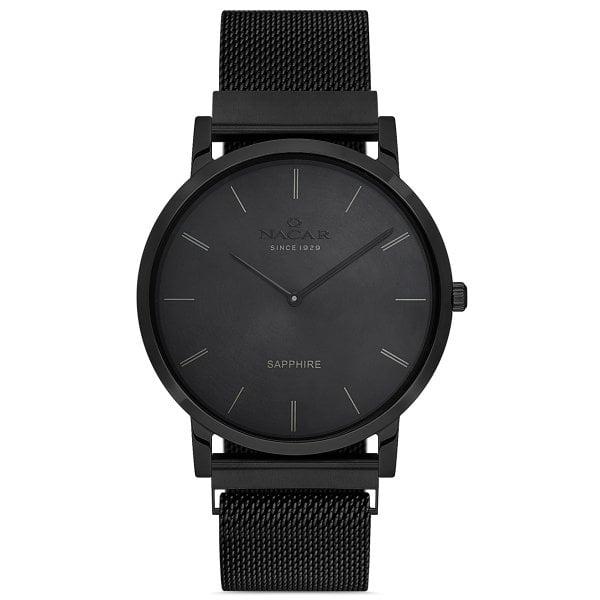 Nacar NC34-290310-BGM Çelik Metal Erkek Kol Saati Safir Cam