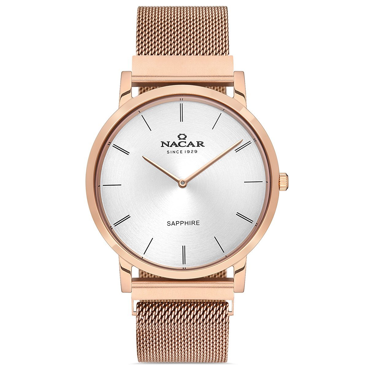 Nacar NC34-290310-RSM Çelik Metal Erkek Kol Saati Safir Cam