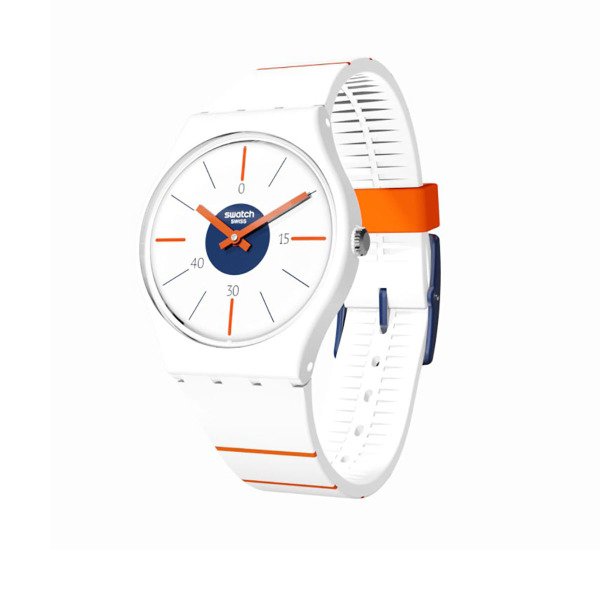 Swatch GZ318 Renkli Plastik Silikon Kadın Kol Saati