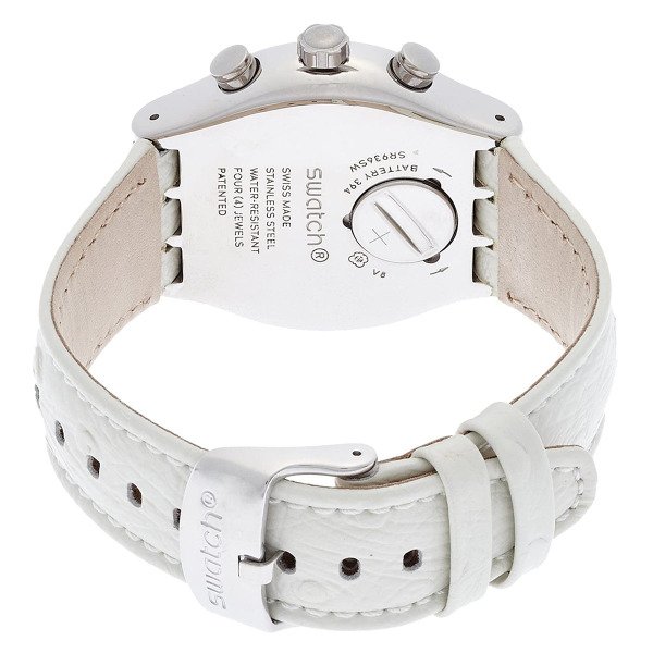 Swatch YVS412 Beyaz Deri Unisex Kol Saati