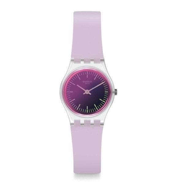 Swatch LK390 Pembe Plastik Silikon Kadın Kol Saati