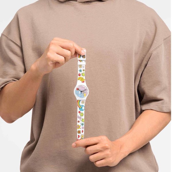 Swatch So32w107 POWER OF PEACE