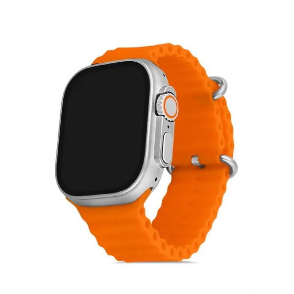 You Watch A8-A87 You Smart Silver & Orange Silicon Unisex Kol Saati