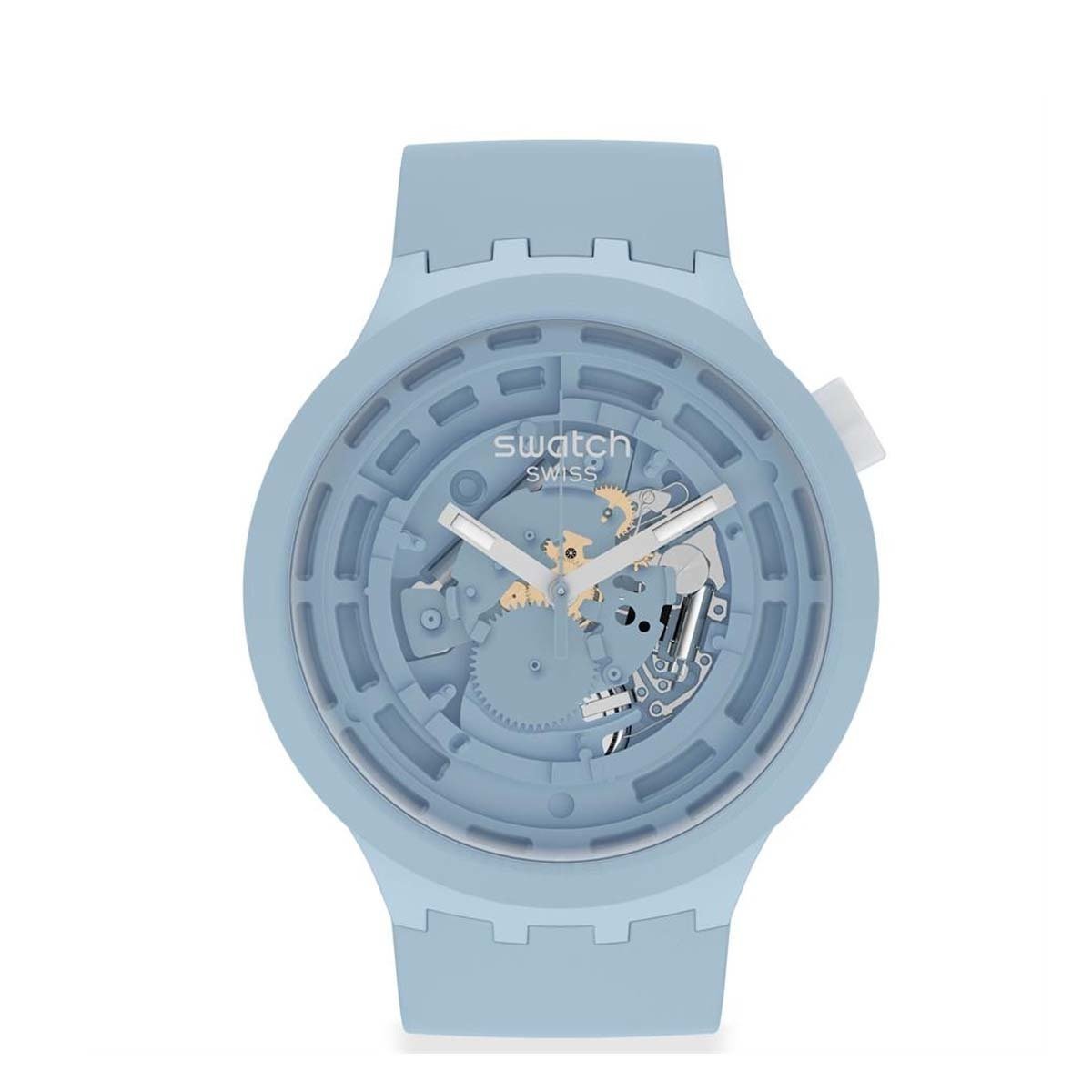 Swatch Big Bold Ceramic SB03N100 C-Blue Unisex Kol Saati