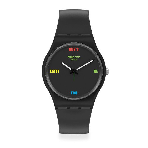 Swatch SO28B102 Siyah Plastik Silikon Kol Saati