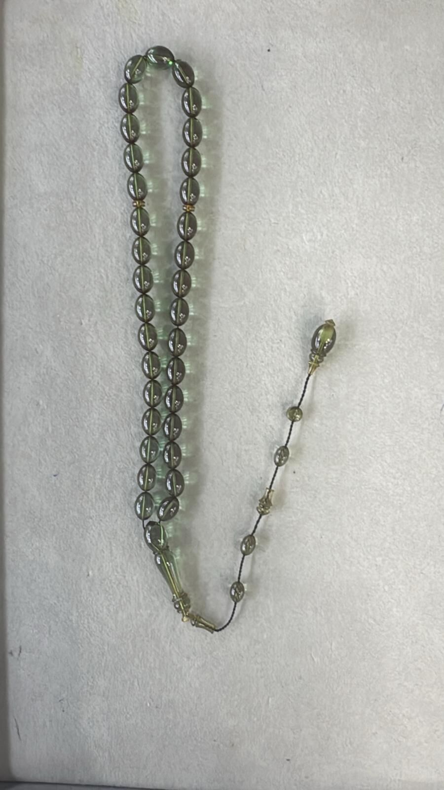 Ateş Kehribarı Sistemli Başlık Usta İşçilik Tesbih 8 Numara