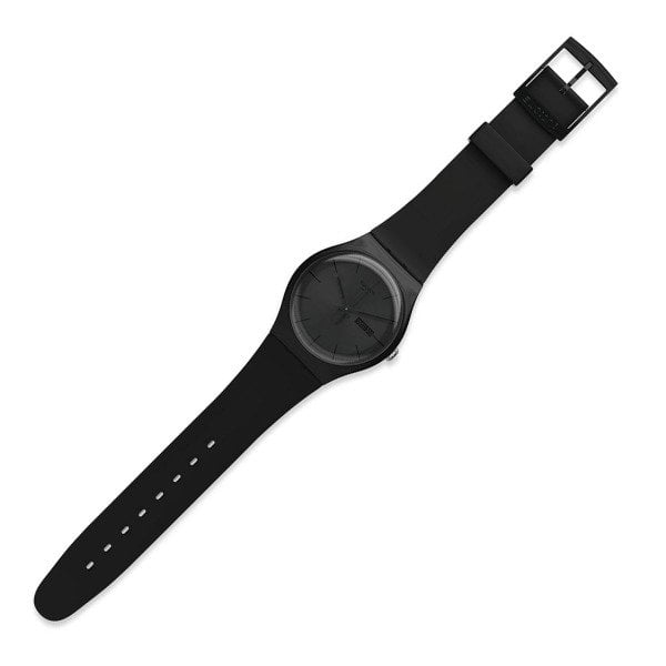 Swatch SUOB702  (So29b706 ) Siyah Plastik Silikon Kol Saati