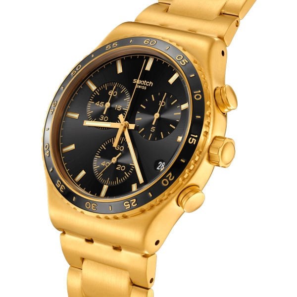 Swatch YVG418G IN THE BLACK Erkek Kol Saati