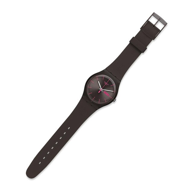 Swatch SUOC700 Siyah Plastik Slikon Kol Saati