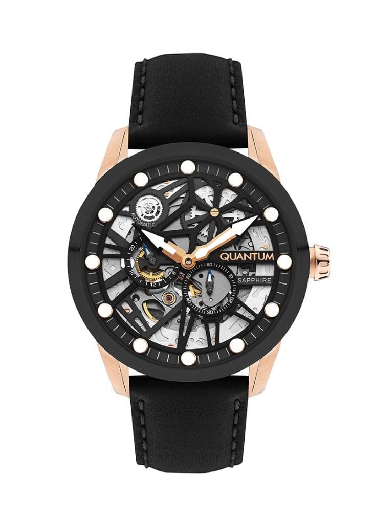 Quantum QMG1120.851 Otomatik Safir Deri Erkek Kol Saati