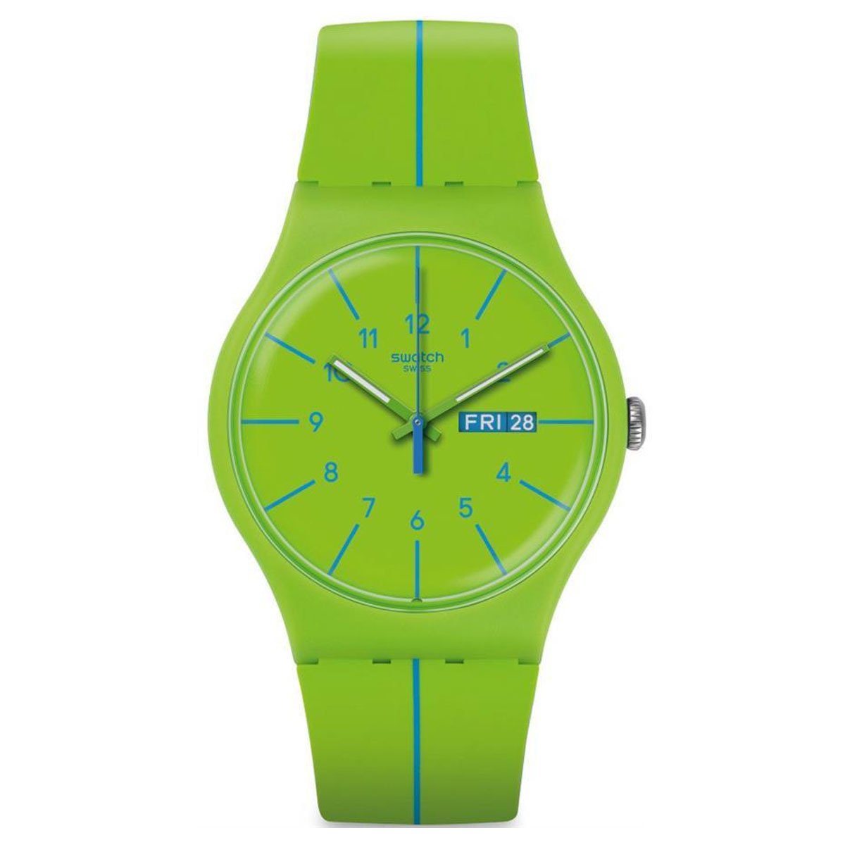 Swatch SUOG707 Yeşil Plastik Silikon Kol Saati