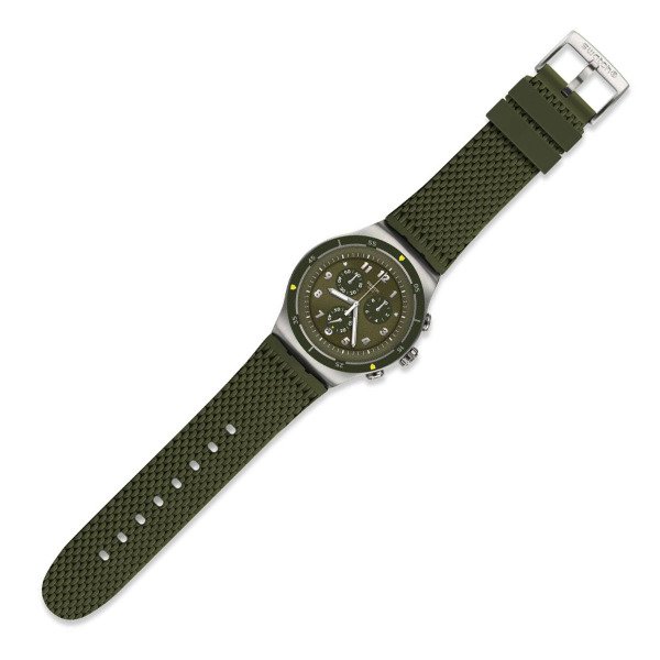 Swatch YOS461 Yeşil Plastik Silikon Erkek Kol Saati