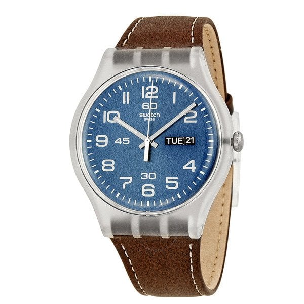 Swatch SUOK701 Kahverengi Deri Kol Saati