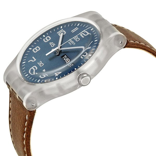 Swatch SUOK701 Kahverengi Deri Kol Saati
