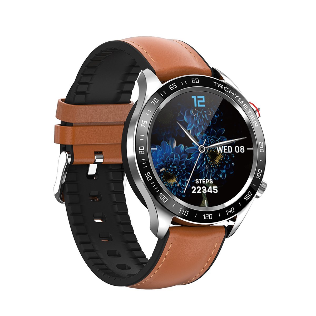 You Watch R5- AR501 You Smart Silver & Coffee Silicon Unisex Akıllı Kol Saati
