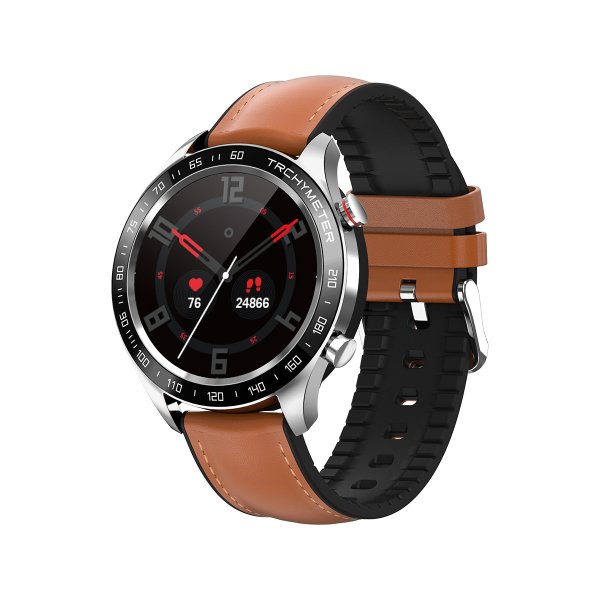 You Watch R5- AR501 You Smart Silver & Coffee Silicon Unisex Akıllı Kol Saati