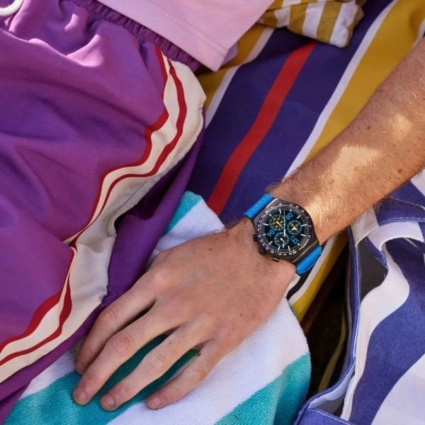 Swatch YVB100 MOMENTS IN BLUE Kol Saati