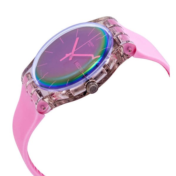 Swatch SUOK710 Polarose Pembe Plastik Silikon Kadın Kol Saati