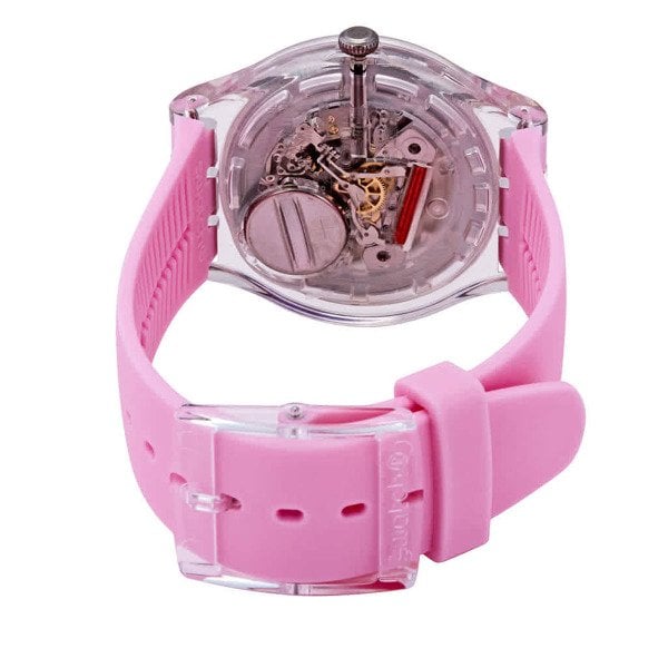 Swatch SUOK710 Polarose Pembe Plastik Silikon Kadın Kol Saati