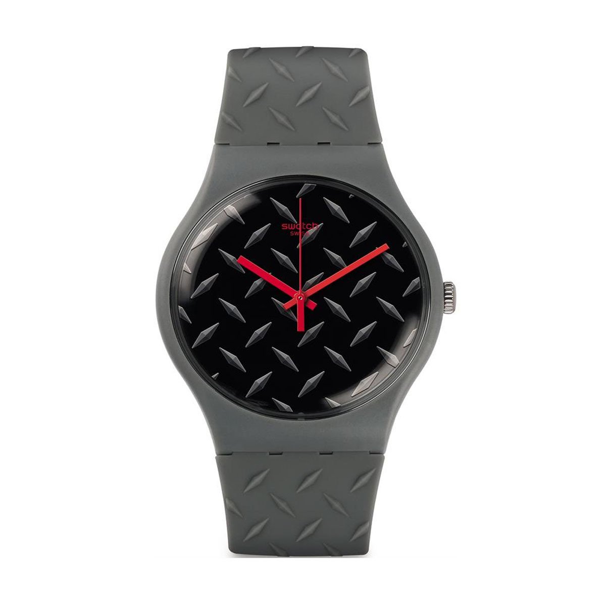 Swatch SUOM102 Gri Plastik Silikon Kol Saati
