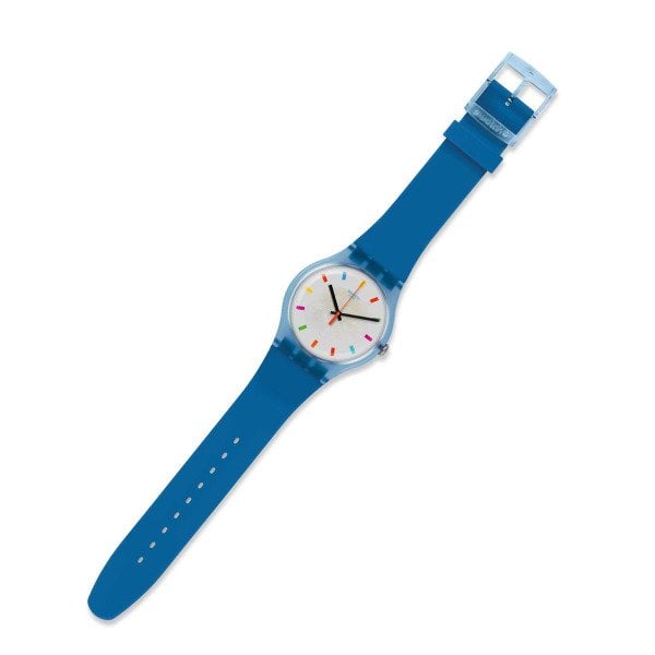 Swatch SUON125 Mavi Plastik Silikon Kol Saati