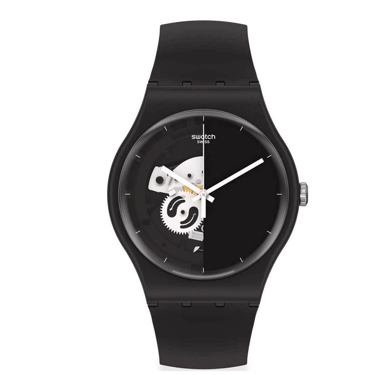 Swatch So32b107 THINK TIME BLACK Kol Saati