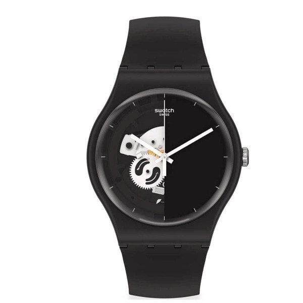 Swatch So32b107 THINK TIME BLACK Kol Saati