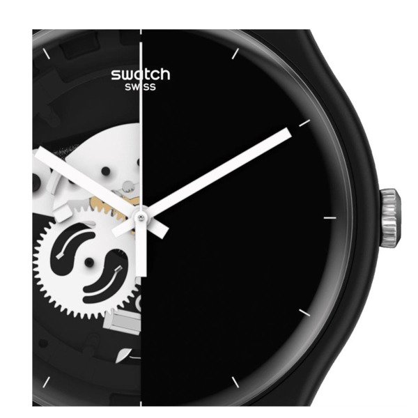 Swatch So32b107 THINK TIME BLACK Kol Saati
