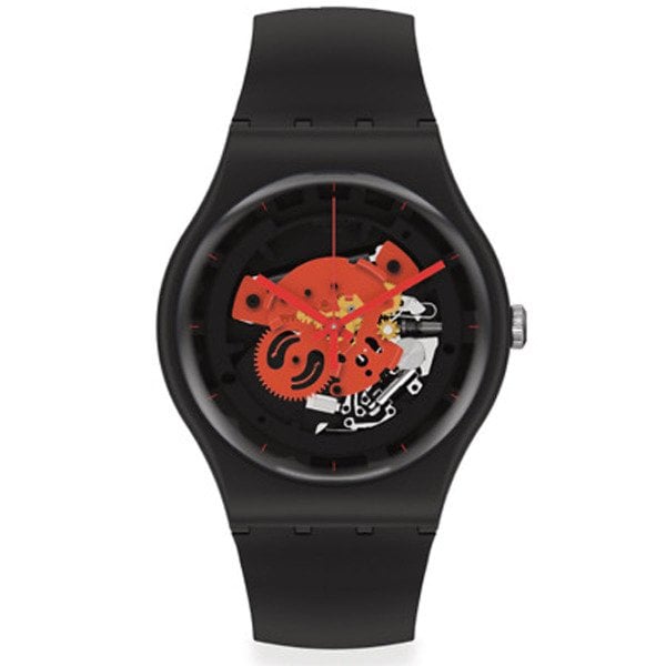 Swatch So32b110 TIME TO RED BIG Kol Saati