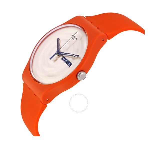 Swatch SUOO702 Turuncu Plastik Slikon Kol Saati