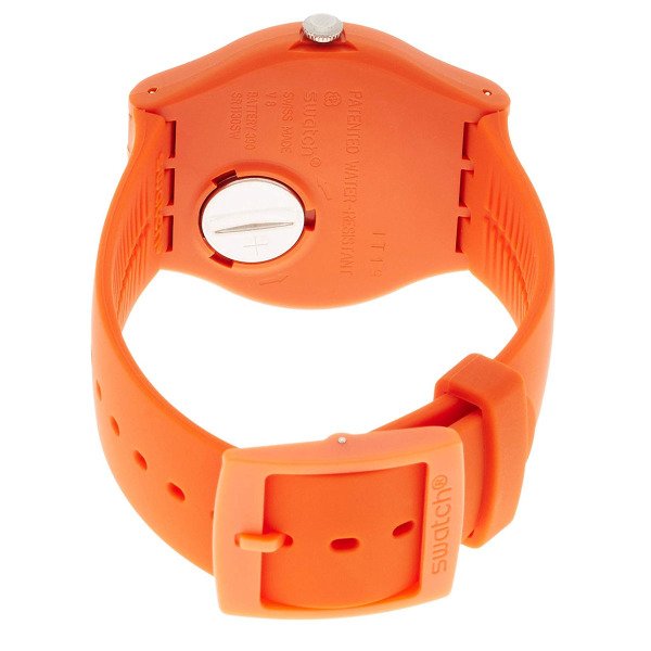 Swatch SUOO702 Turuncu Plastik Slikon Kol Saati