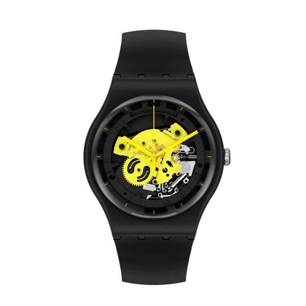 Swatch So32b111 TIME TO YELLOW BIG Kol Saati