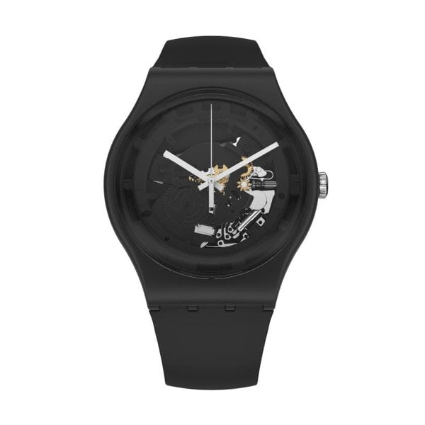Swatch SO32B108 Spot Black Kol Saati