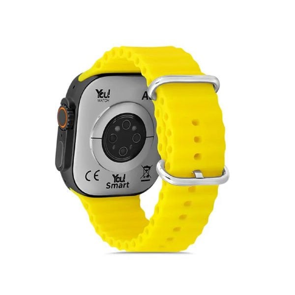 You Watch A8-A82 You Smart Black & Yellow Silicon Unisex Kol Saati