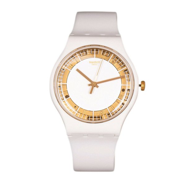Swatch SUOW158 Beyaz Plastik Silikon Kol Saati