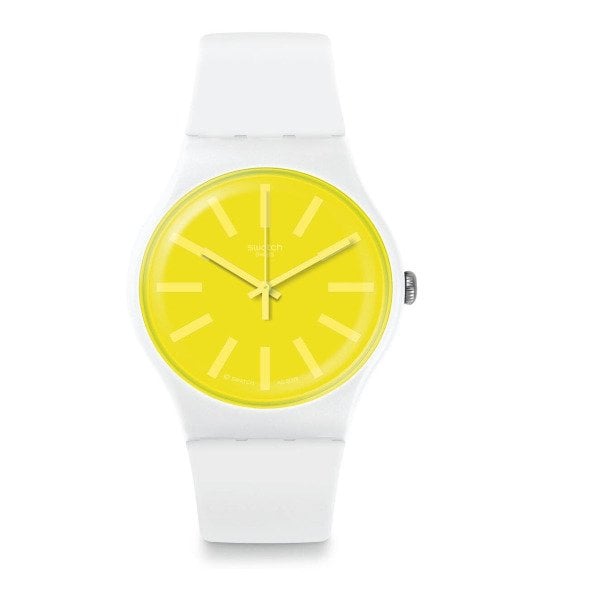 Swatch SUOW165 Beyaz Plastik Silikon Kol Saati