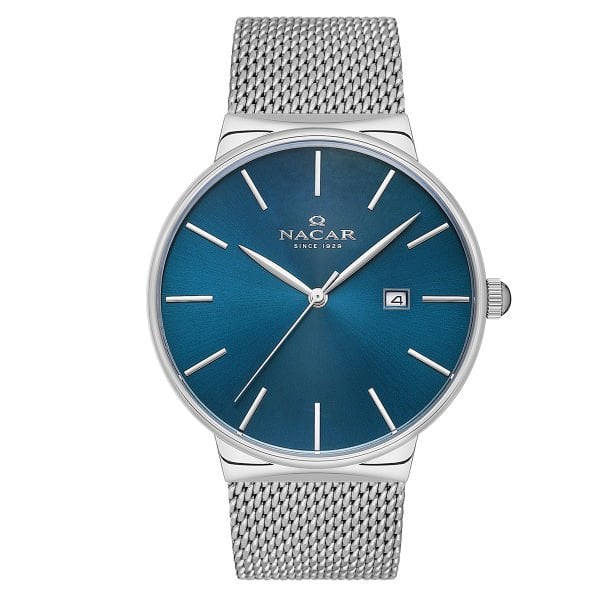 Nacar NC34-290431-ALSM Çelik Hasır Erkek Kol Saati