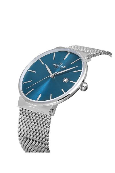 Nacar NC34-290431-ALSM Çelik Hasır Erkek Kol Saati