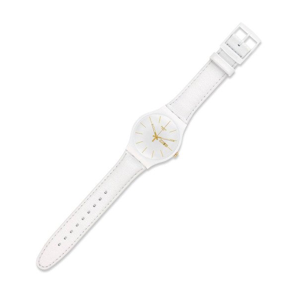 Swatch SUOW703 Beyaz Deri Kol Saati