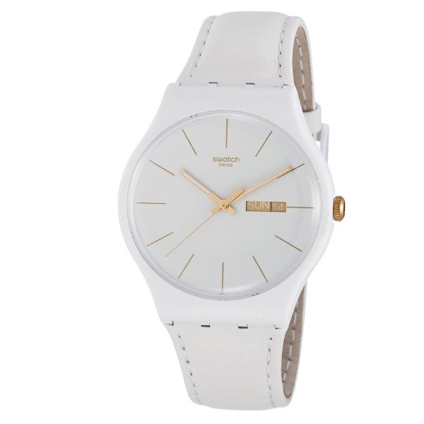 Swatch SUOW703 Beyaz Deri Kol Saati