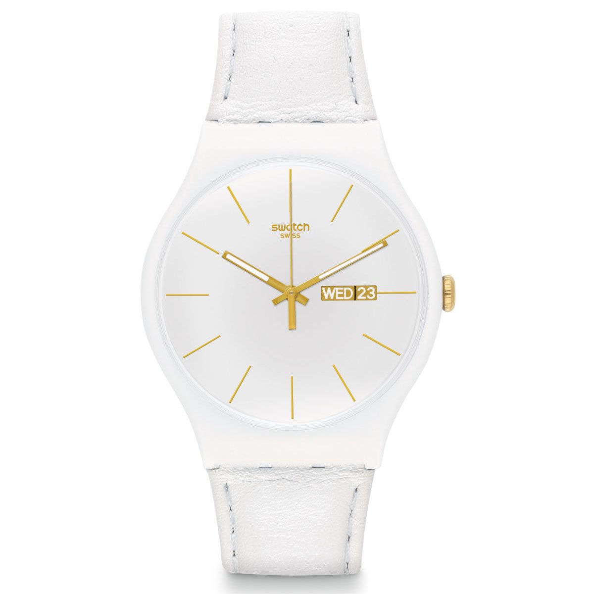 Swatch SUOW703 Beyaz Deri Kol Saati