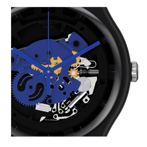 Swatch SO32B109 Time to Blue Big  Kol Saati