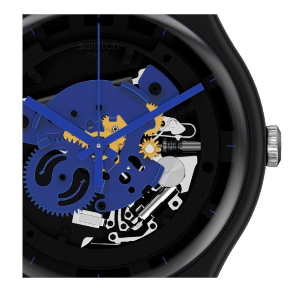 Swatch SO32B109 Time to Blue Big  Kol Saati