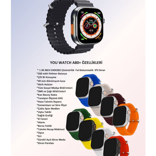 You Watch A8-A89  Silicon Unisex Kol Saati