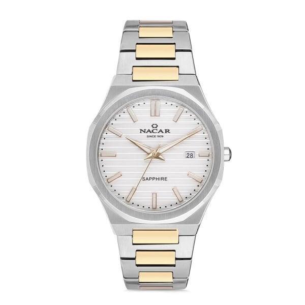 Nacar NC34-290356-CSM Erkek Kol Saati Safir Cam