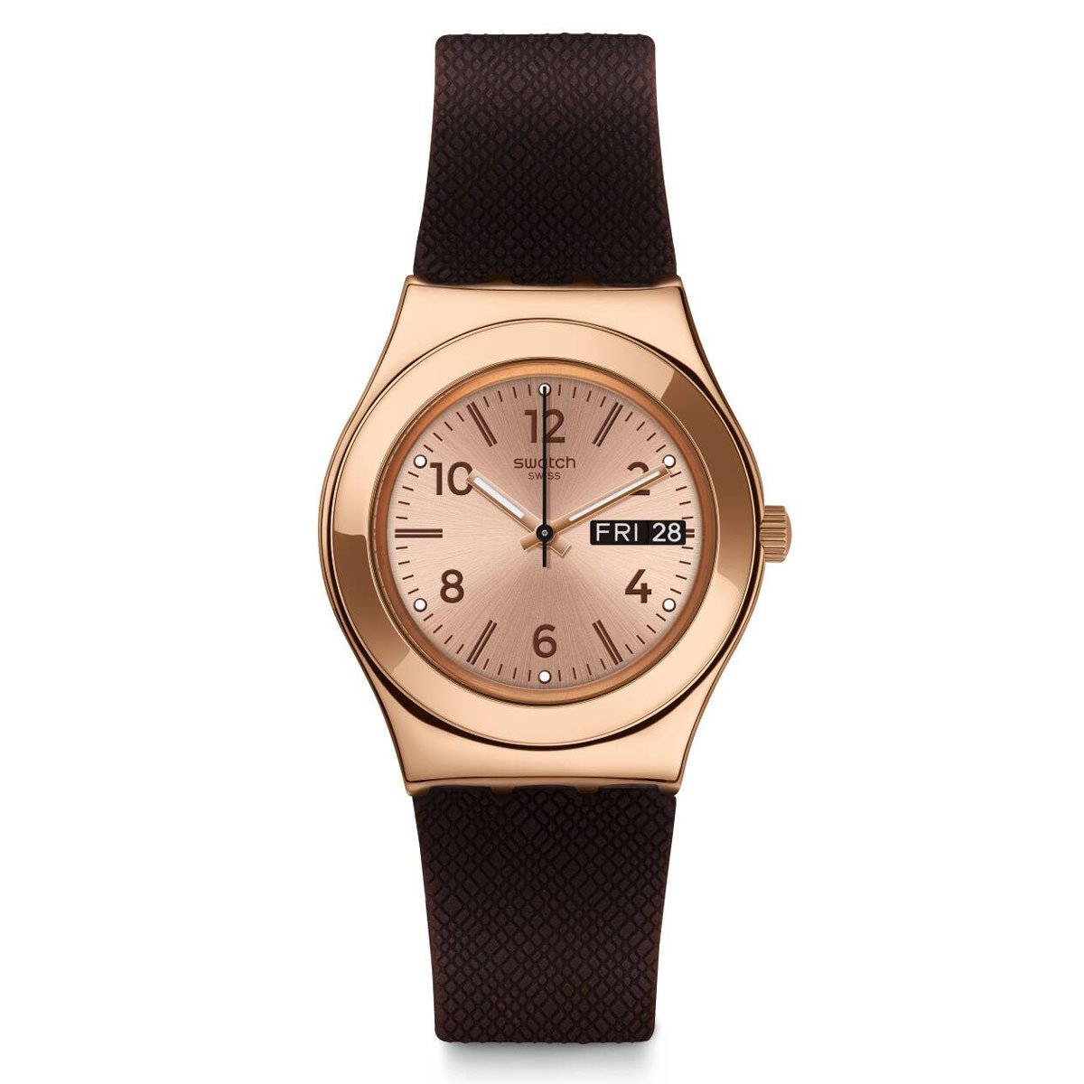 Swatch YLG701 Rose Plastik Silikon Unisex Kol Saati