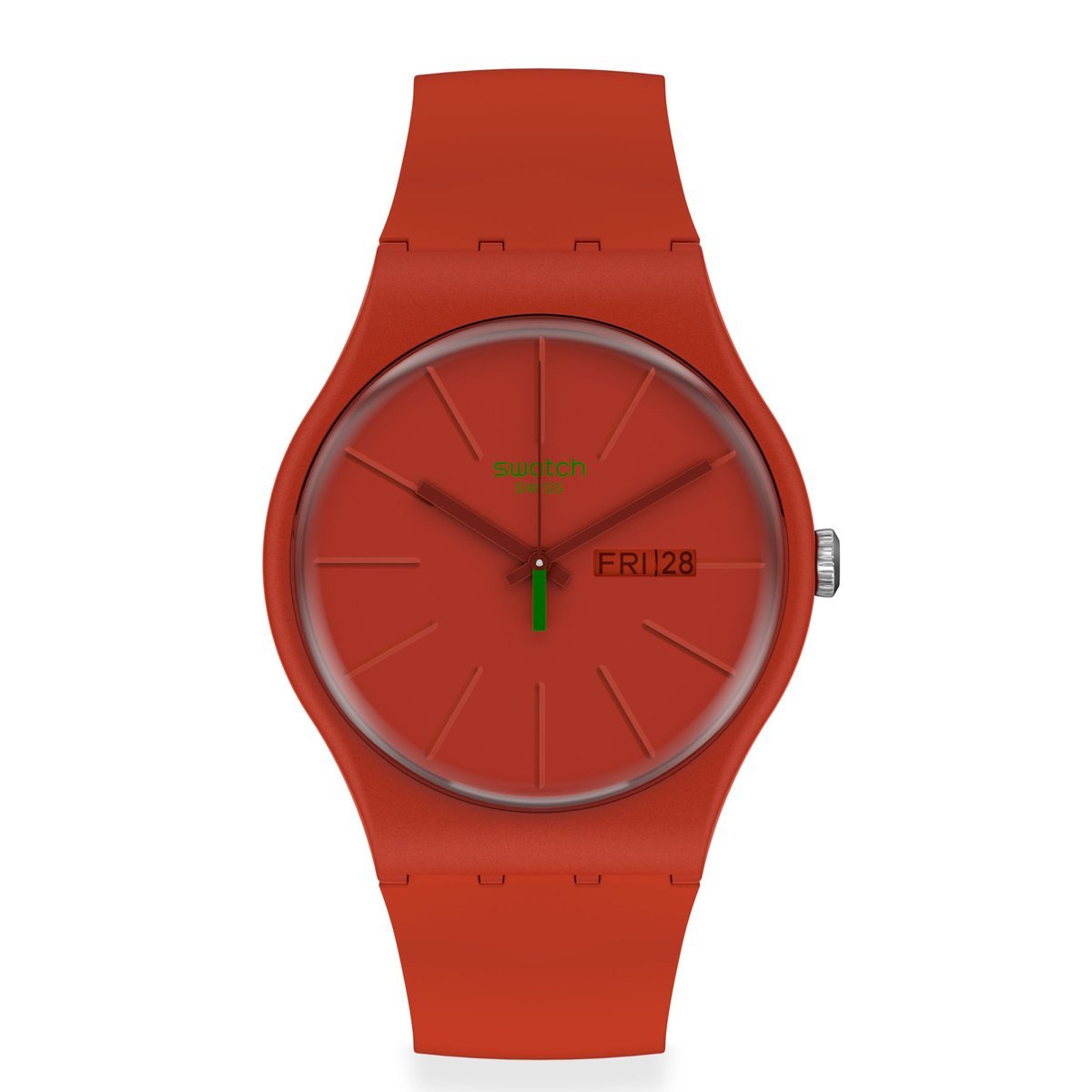 Swatch SO29R700 RedVremja Unisex Kol Saati