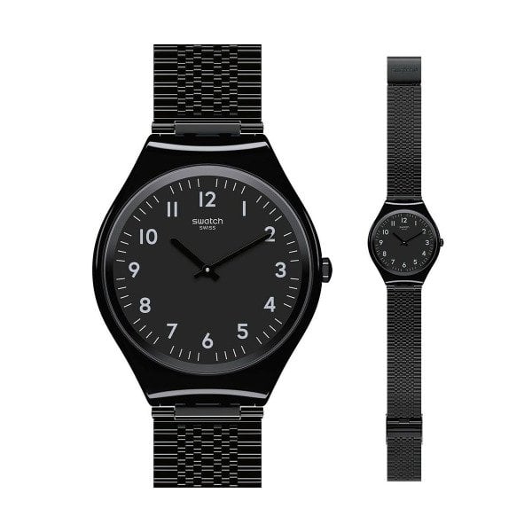 Swatch SYXB100GG Siyah Çelik Kol Saati