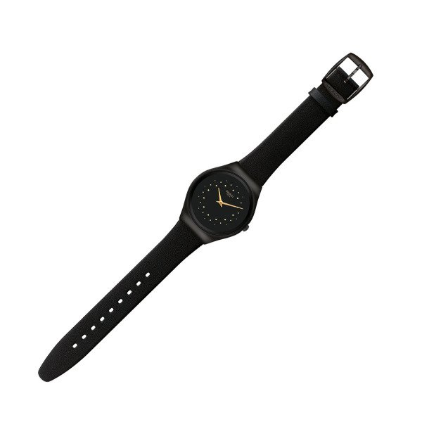 Swatch SYXB102 Siyah Deri Kol Saati