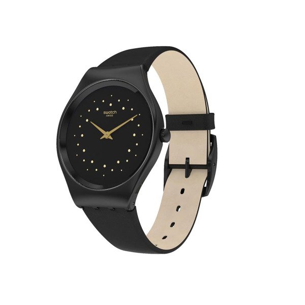 Swatch SYXB102 Siyah Deri Kol Saati